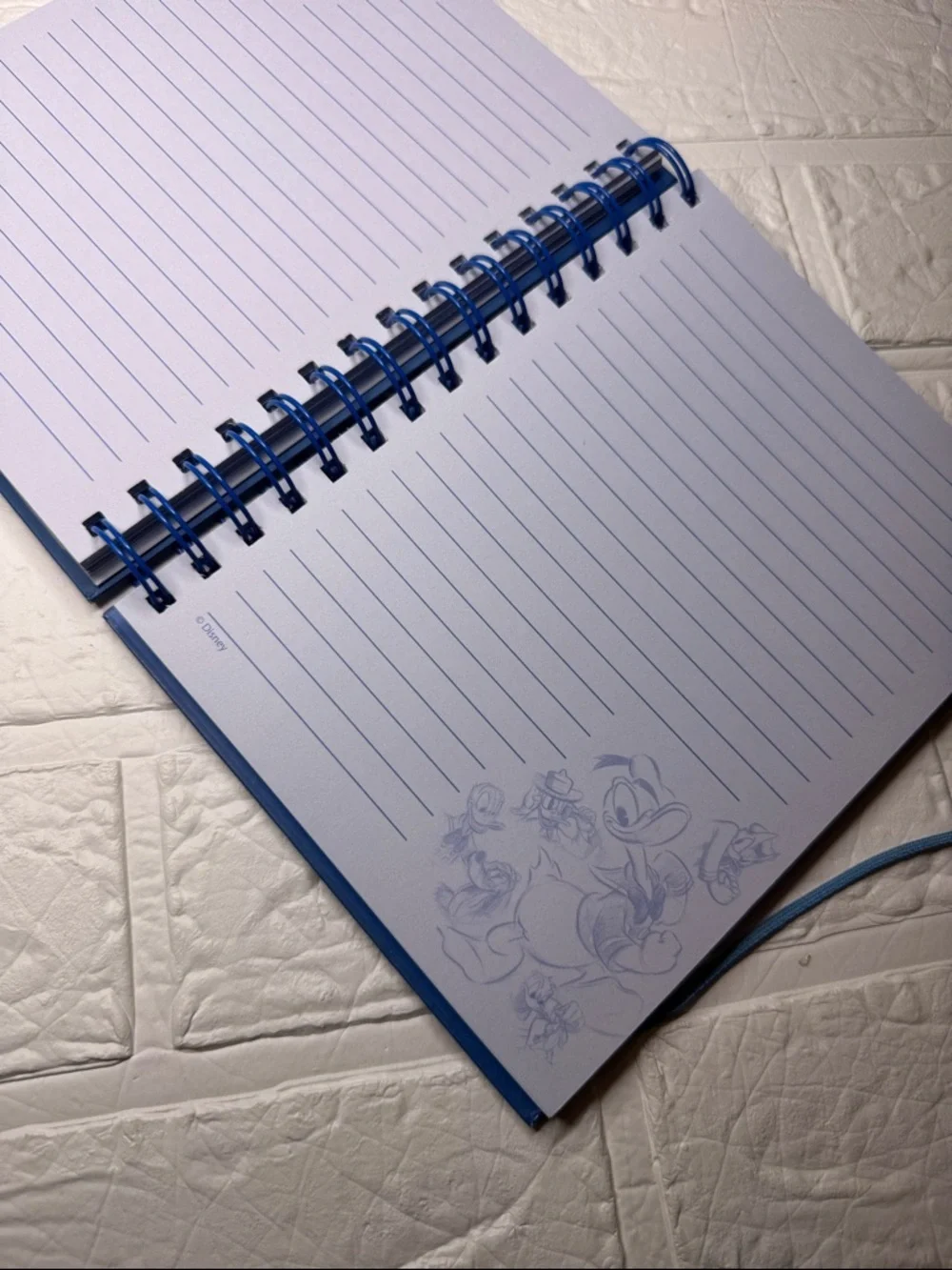Disney Blue Spiral Notebook Journal